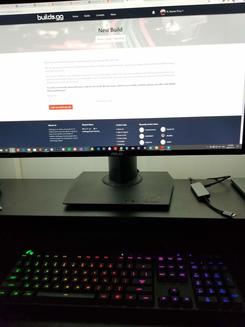 PG279Q, one of the best gaming monitors around.