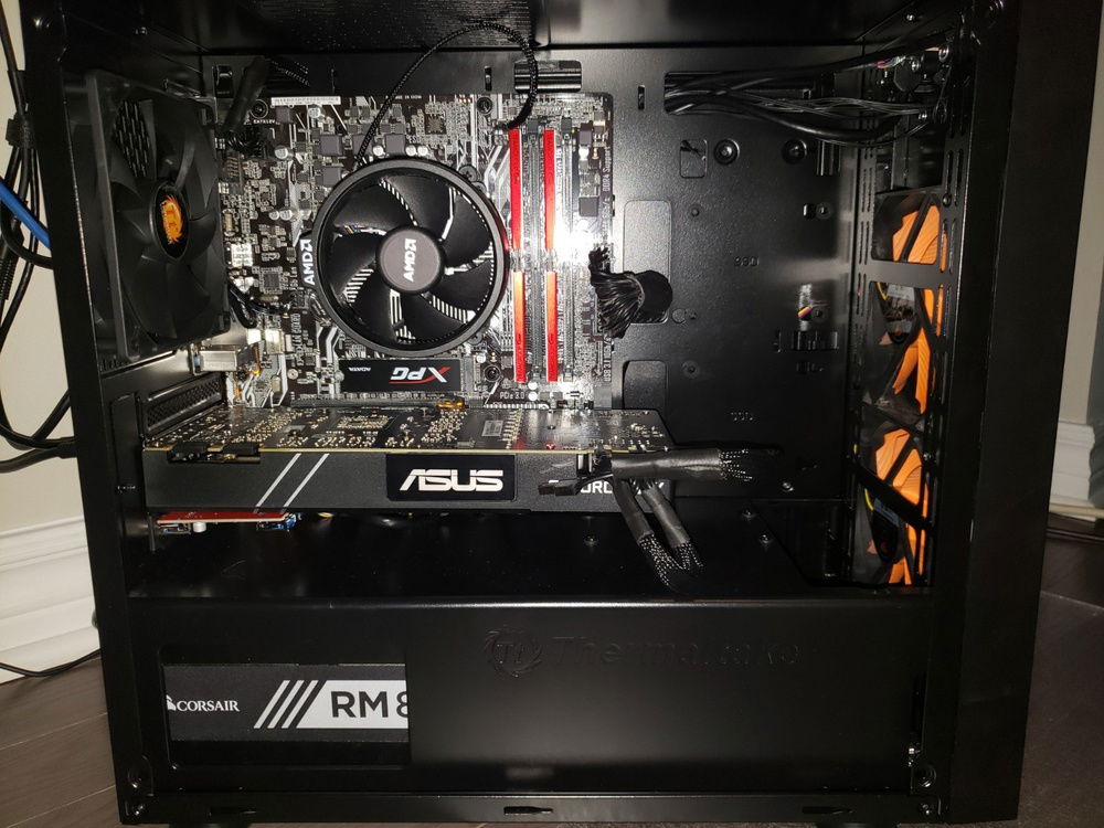 Clean-ish cable routing