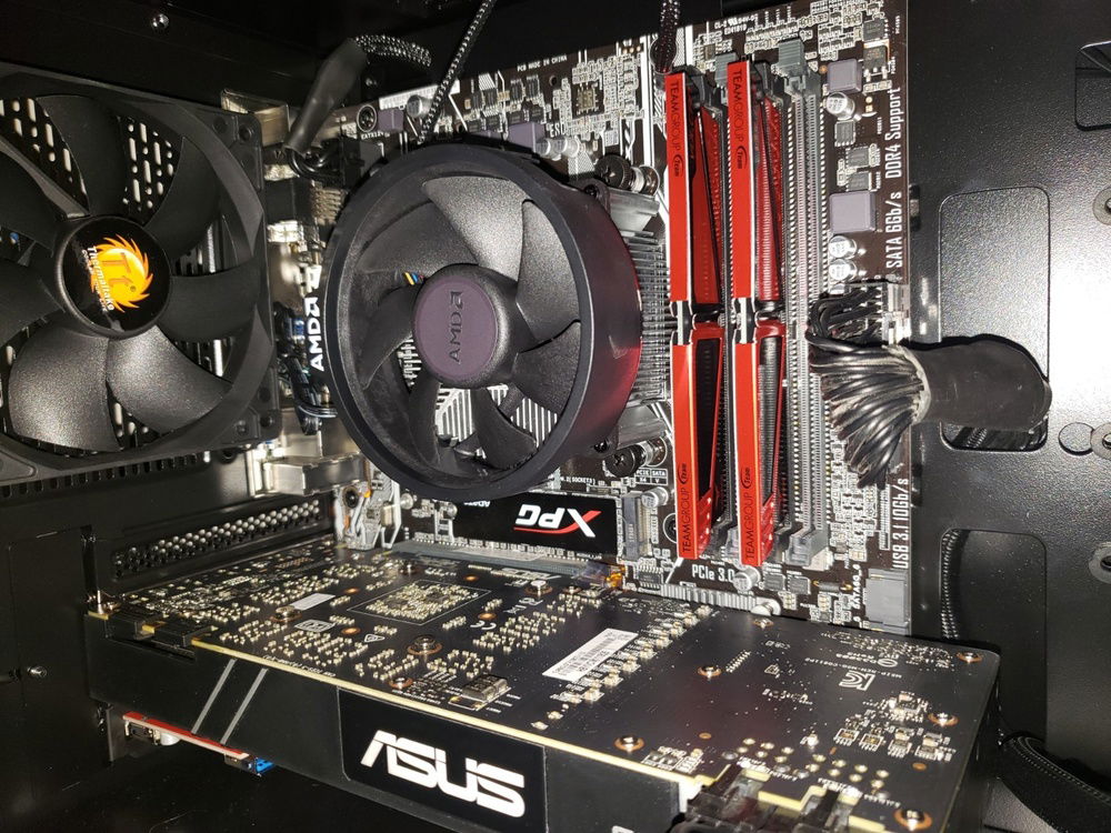 close up of the components