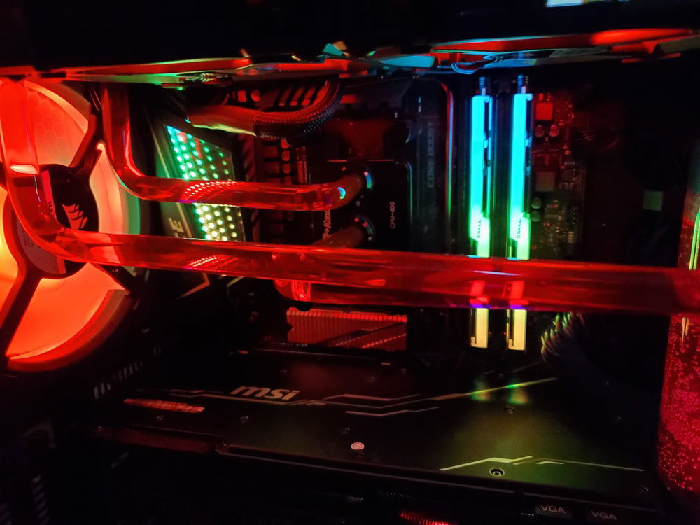 Coolant is running through the tubes. Doors are on. Lights are on.