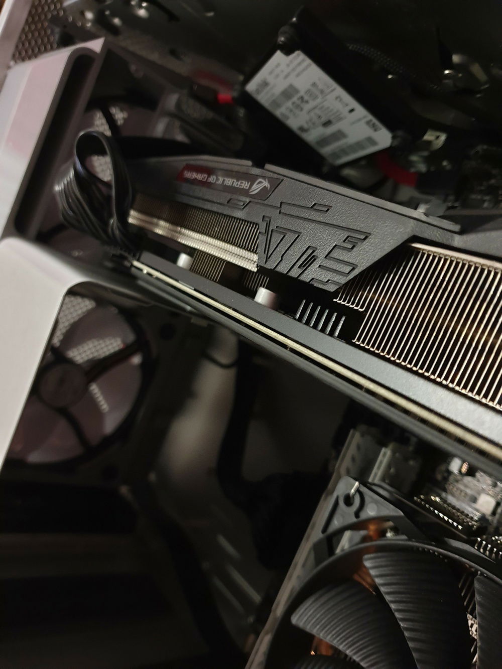 View from graphics Card to Front