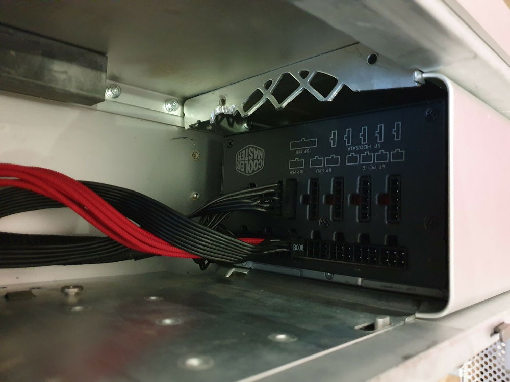 PSU inside old PSU Cage of Mac Pro