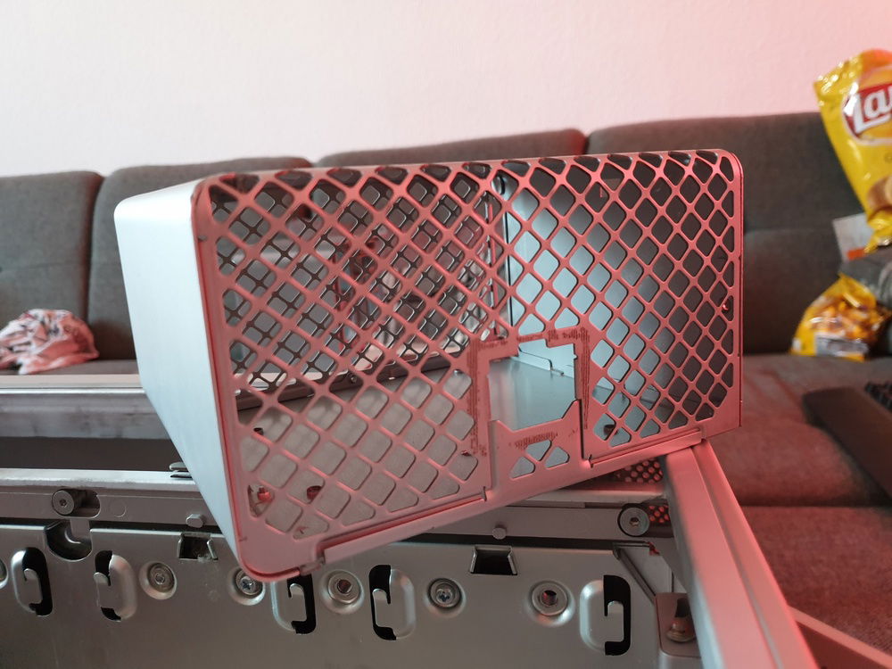 Old cleaned Out PSU Cage from Mac Pro