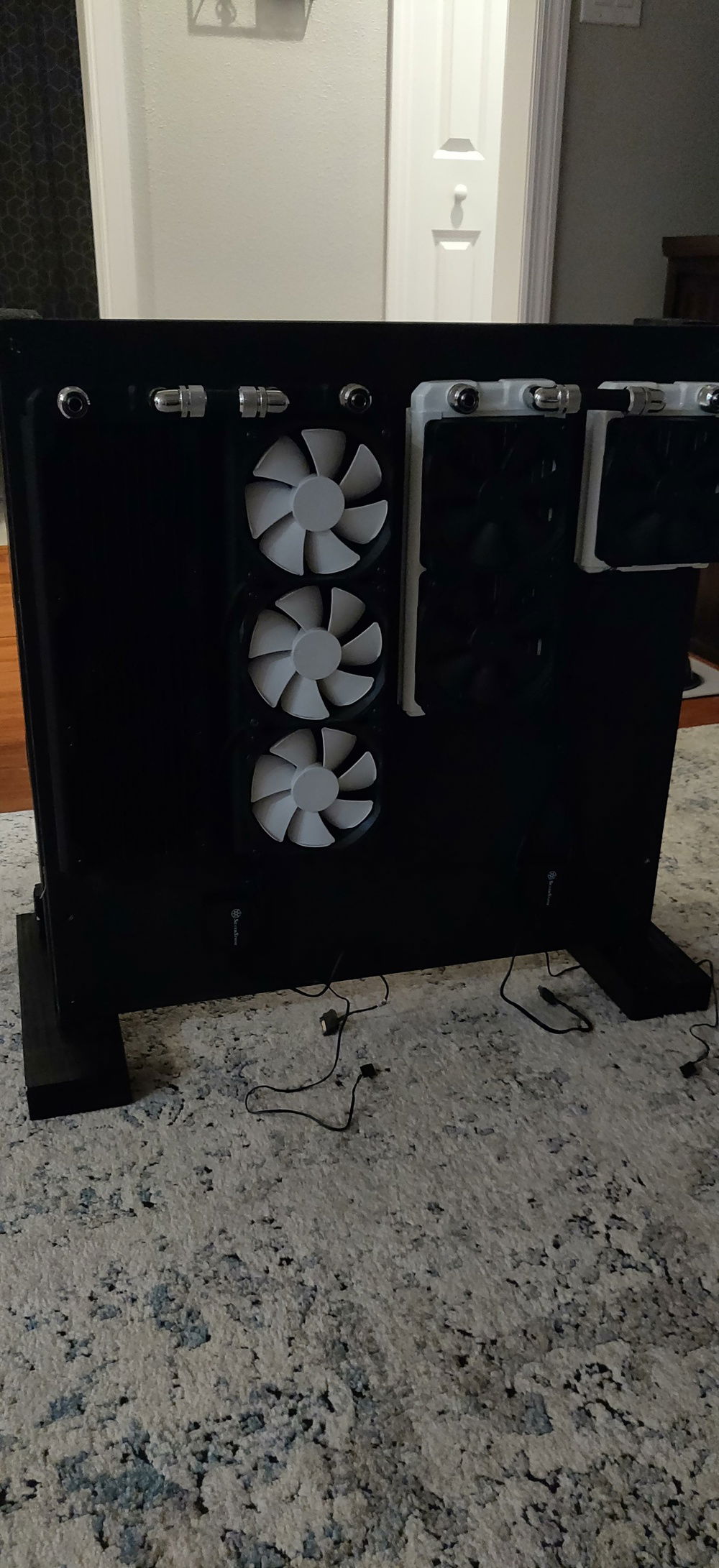 Mounting the rads here was actually kind of a bitch.