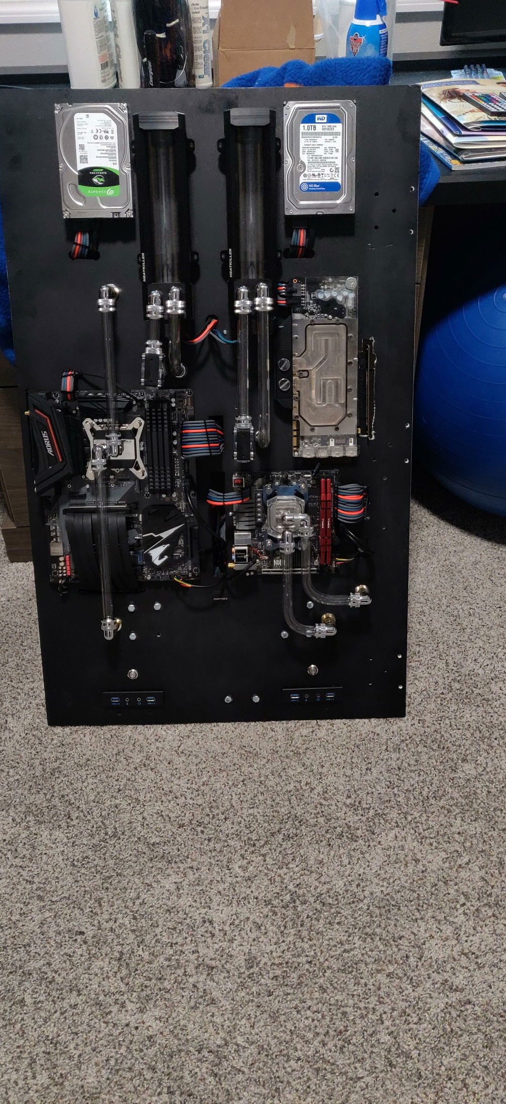 Front before installing.  This thing is heavy AF.