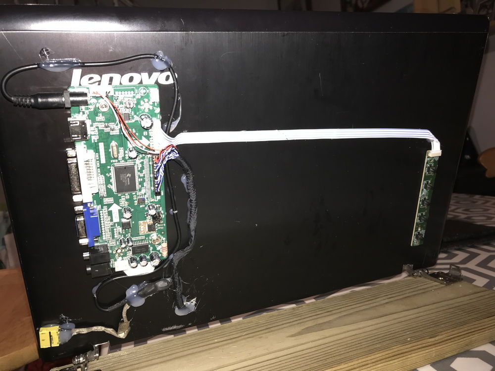 Homemade monitor rear control board. I have some Perspex I am going to cover the PCB with