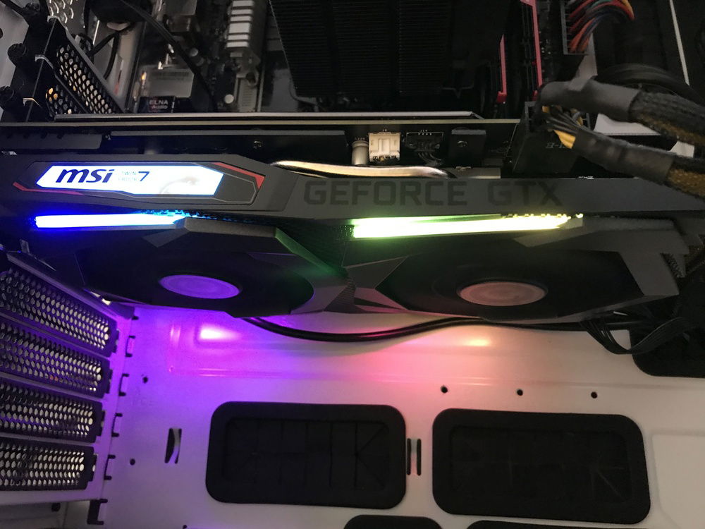 And it’s glowing need to change colour think I’ll go for a teal breathing