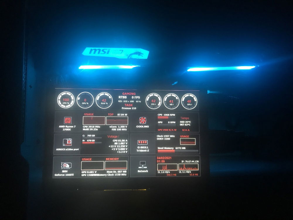 Sensor panel functioning and in temporary location. Awaiting parts to mount it and frame the screen