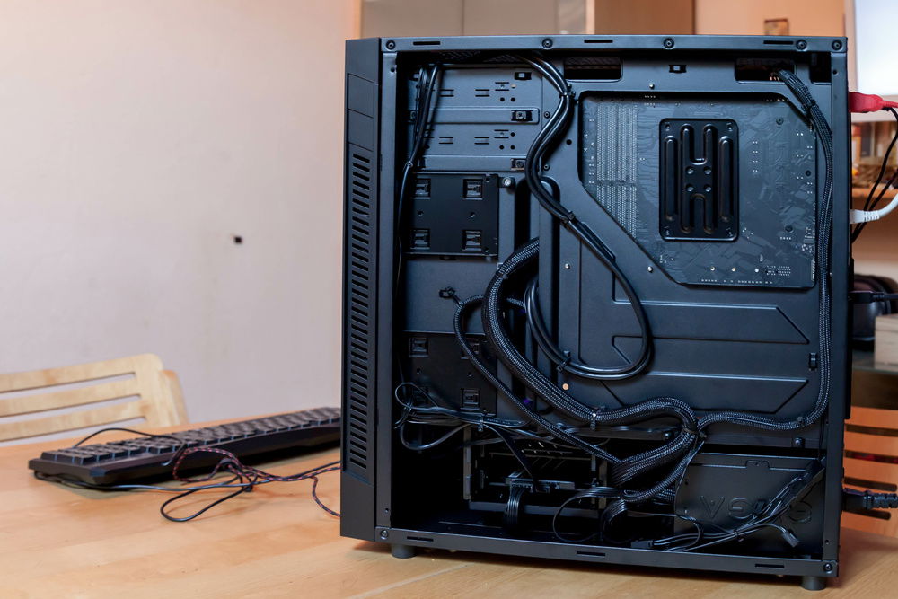 Backside cable management.