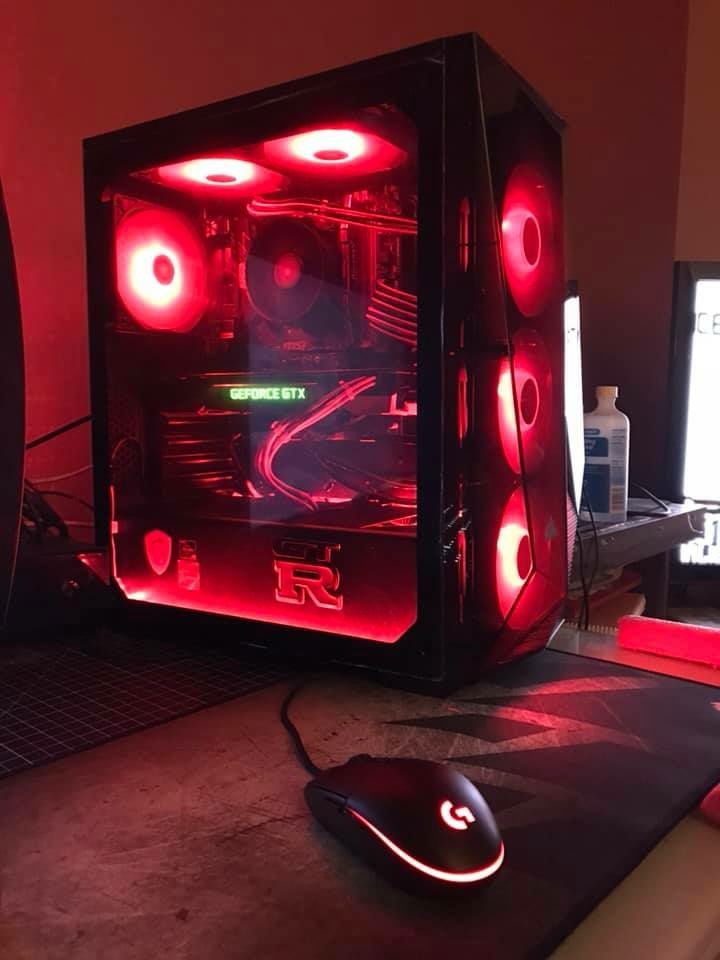 still has the stock cooler on this one because I had to RMA the original h100x