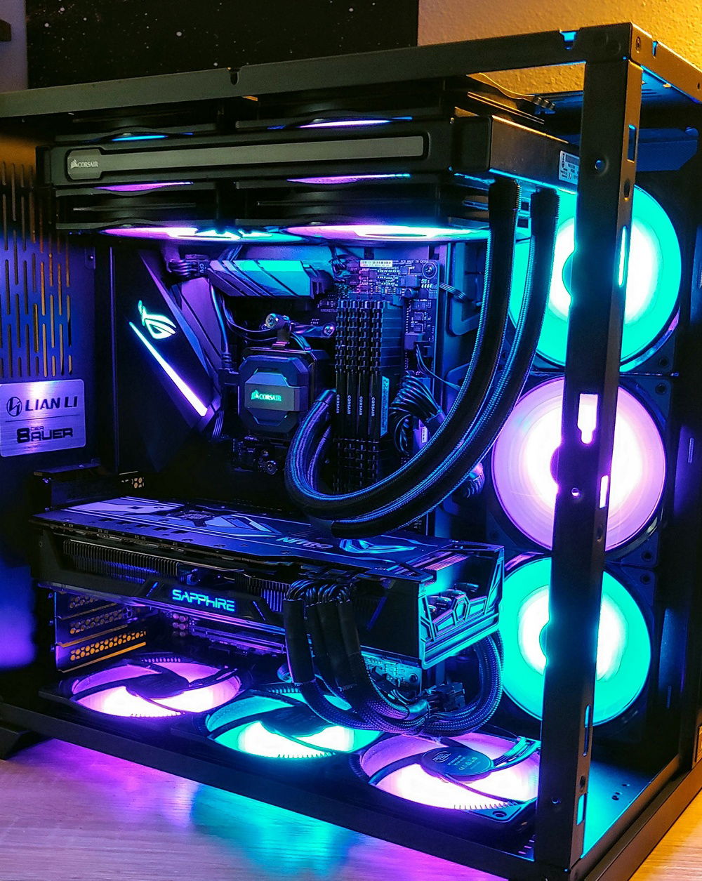 Without the glass on the LianLi PC 011.