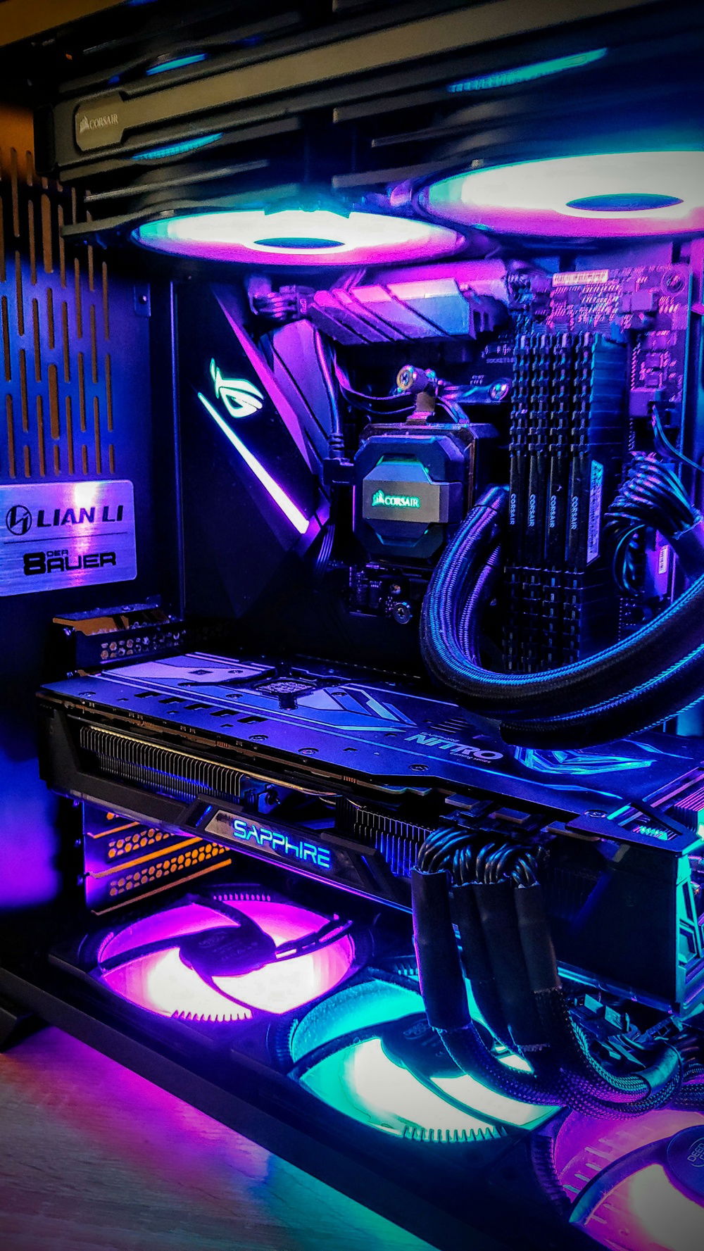 Without the glass on the LianLi PC 011.