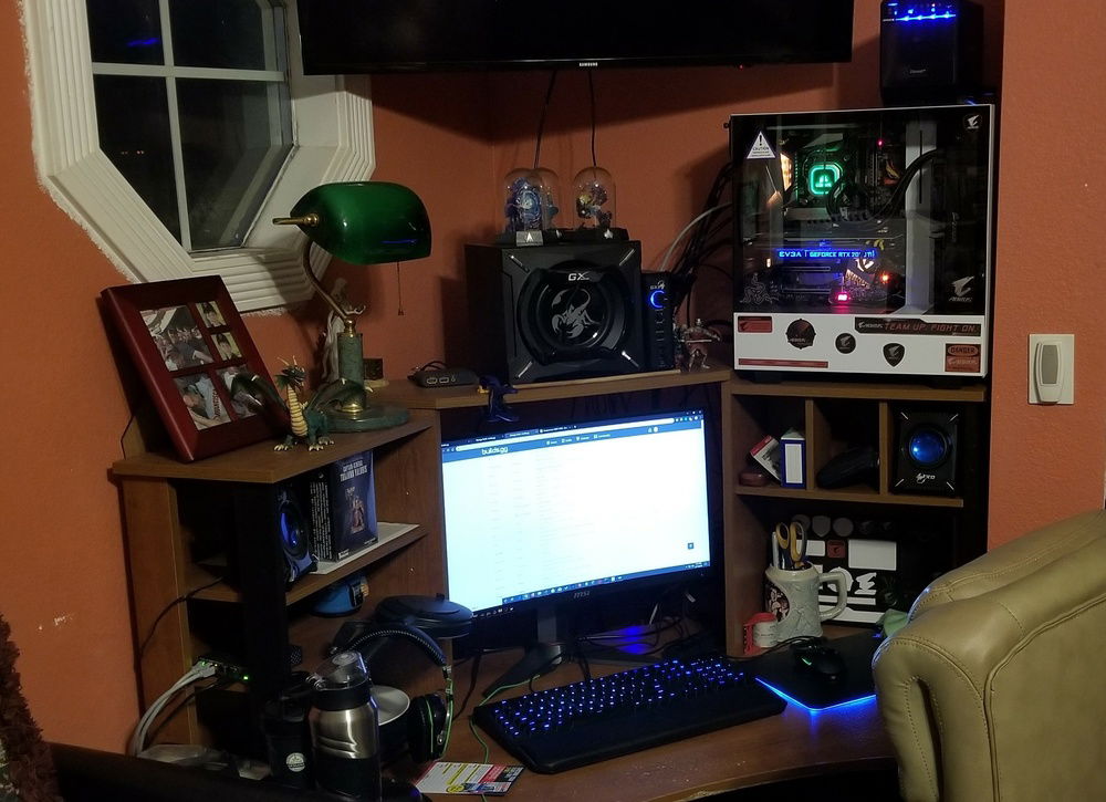 Shot of my entire computer area