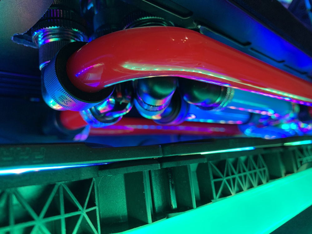 Plumbing on the bottom.