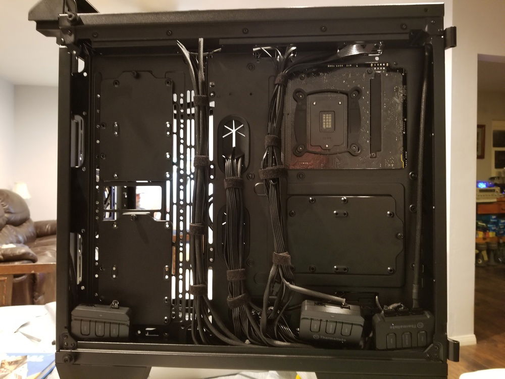 Back side cable management