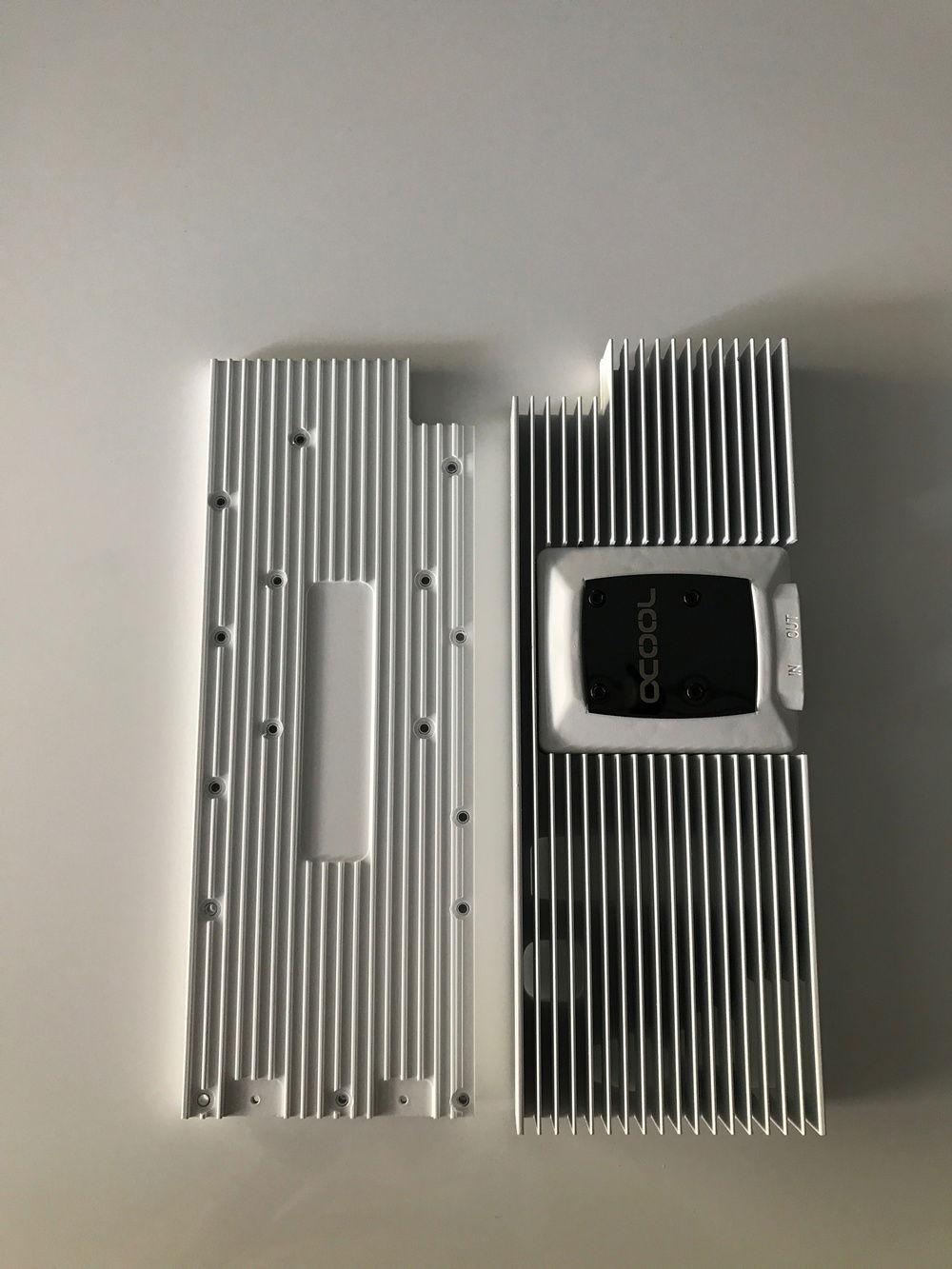 Painted water block for the graphics card