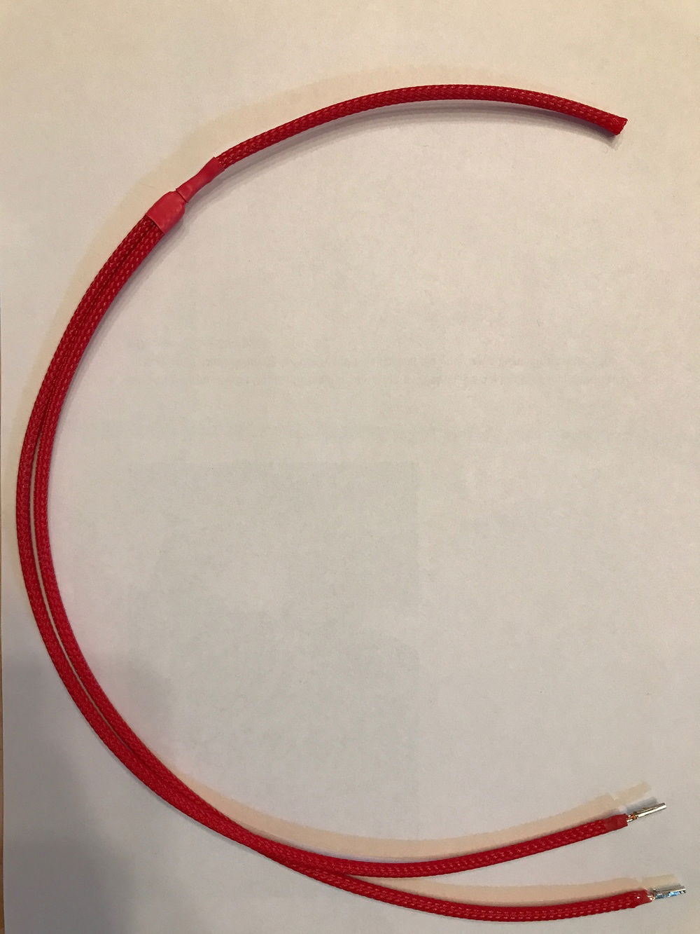 Custom sleeved Y-Cable for PSU