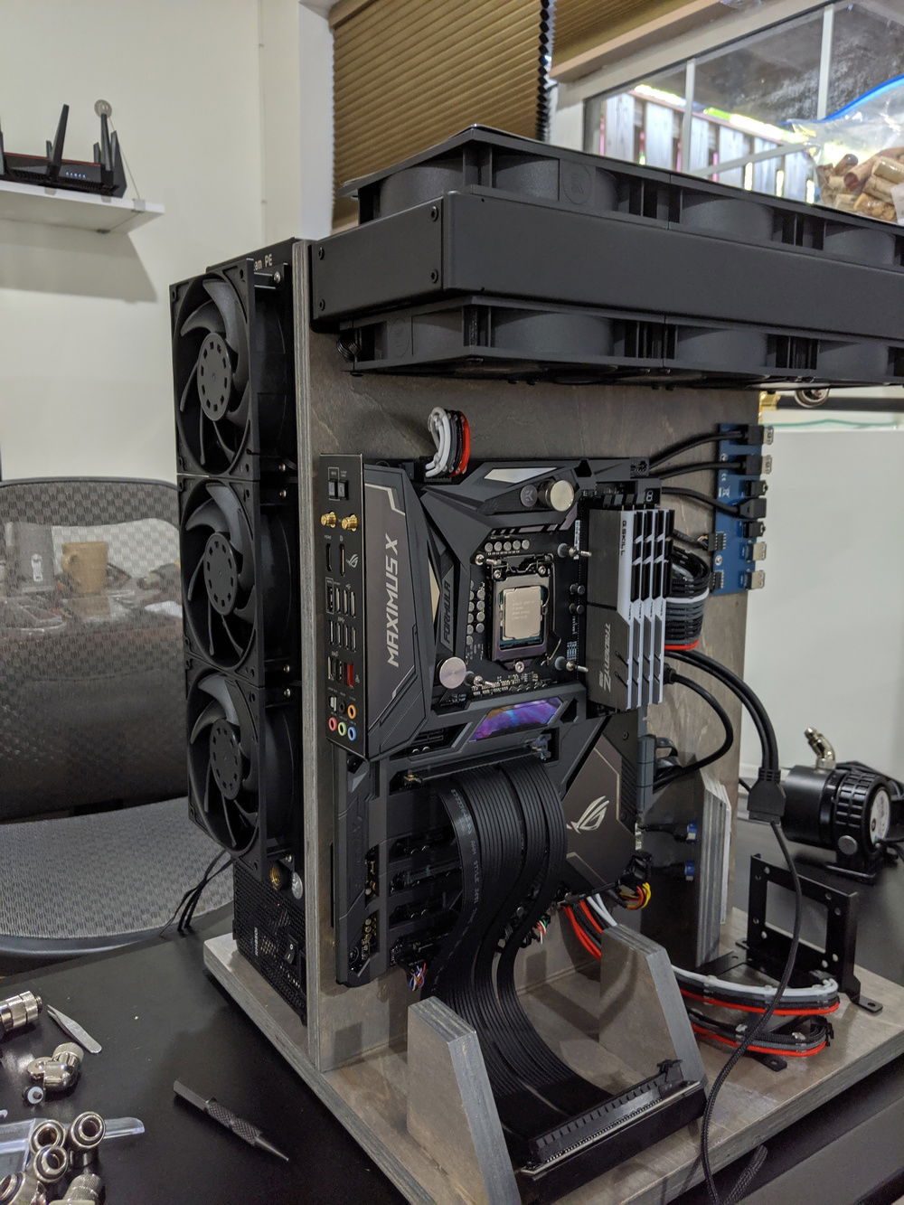 Third radiator mounted!