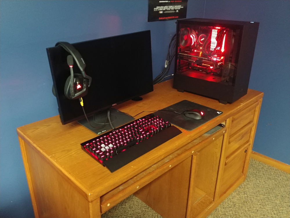 This is also an older picture, but everything that's on the list is in the picture except for the CPU Cooler.