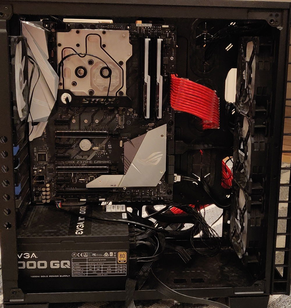 Changing to custom loop, monoblock installed.