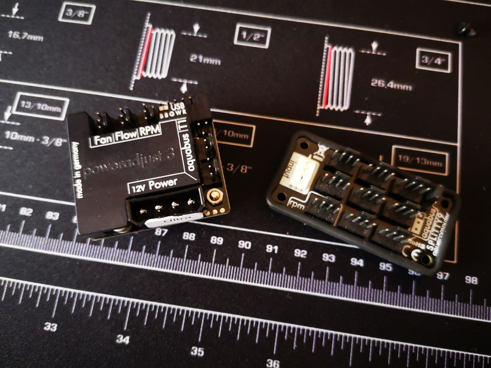 Aquacomputer poweradjust 3 for my DDC Pump and Splitty9 as PWM Hub