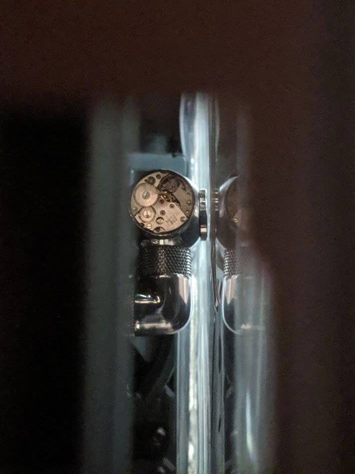 My original plan didn't work, even with with the bracket notched to allow some offset, it's just too close.