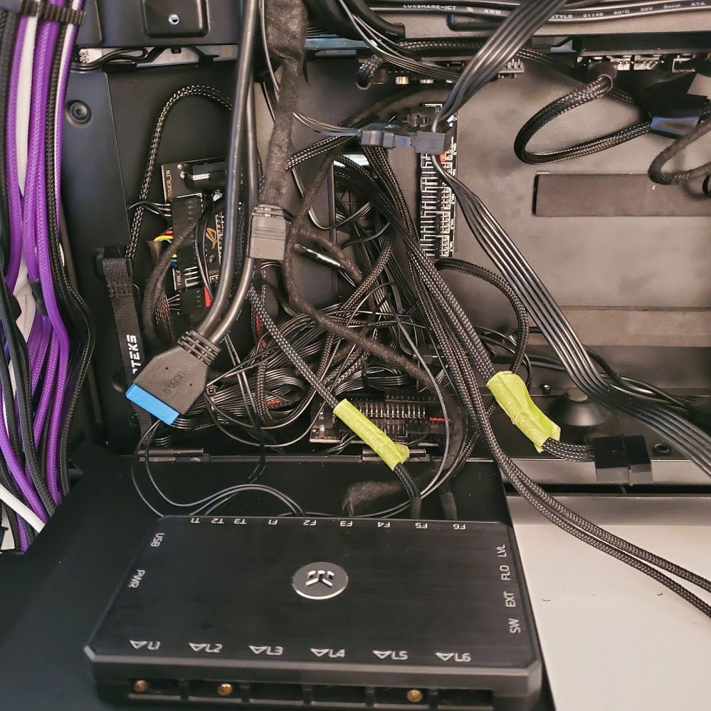 Ok Tore it down and ended up installing the EKWB Connect... Oh man this was difficult. 5 fan hubs, the ek connect, and a mashup of rgb and d-rgb splitters