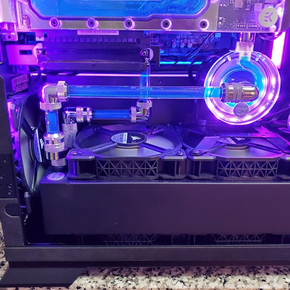 Fixed my compromise from earlier... The amount of fittings for the rear 90 joint was excessive