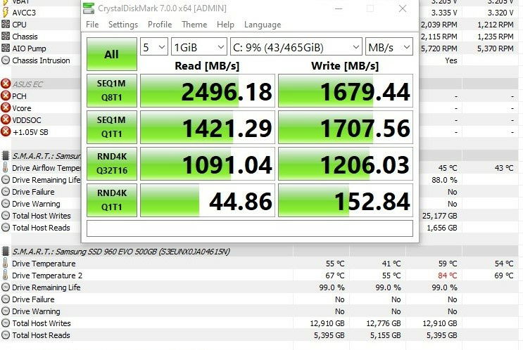 NVMe Temps After Thermal Pad and Added Fan
