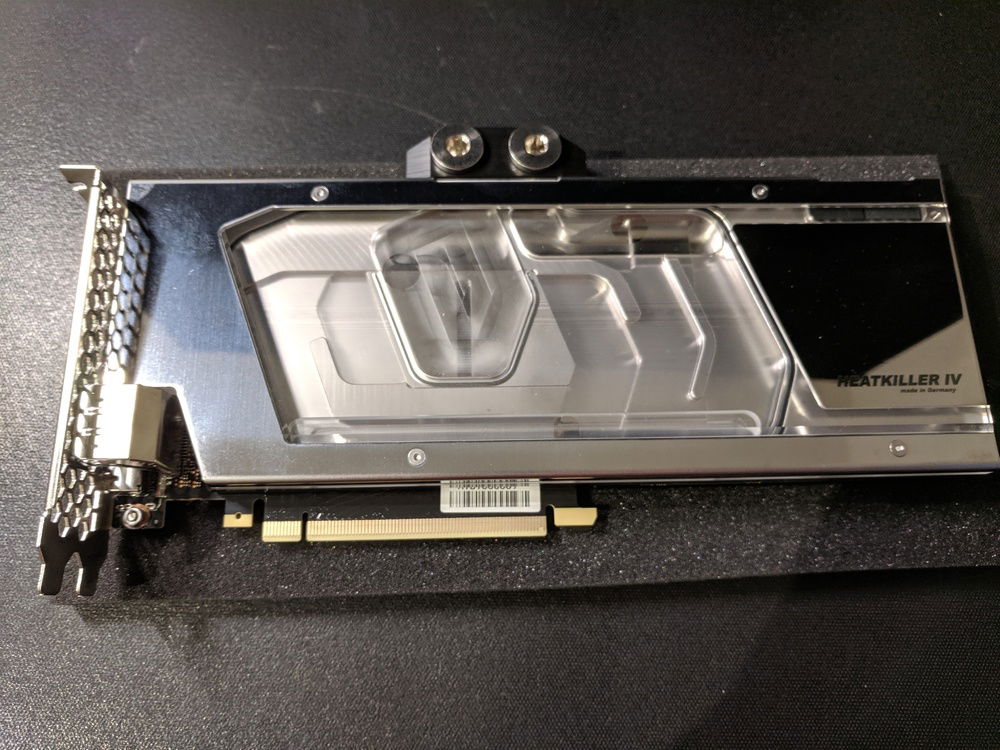 Freshly installed water block on the RTX 2080!