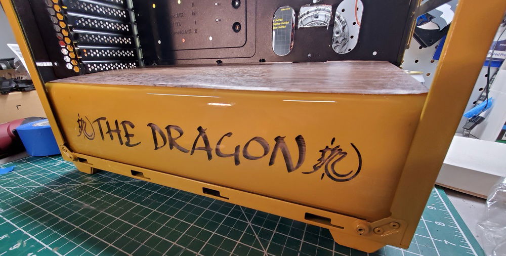 Lit up woodgrain backdrop