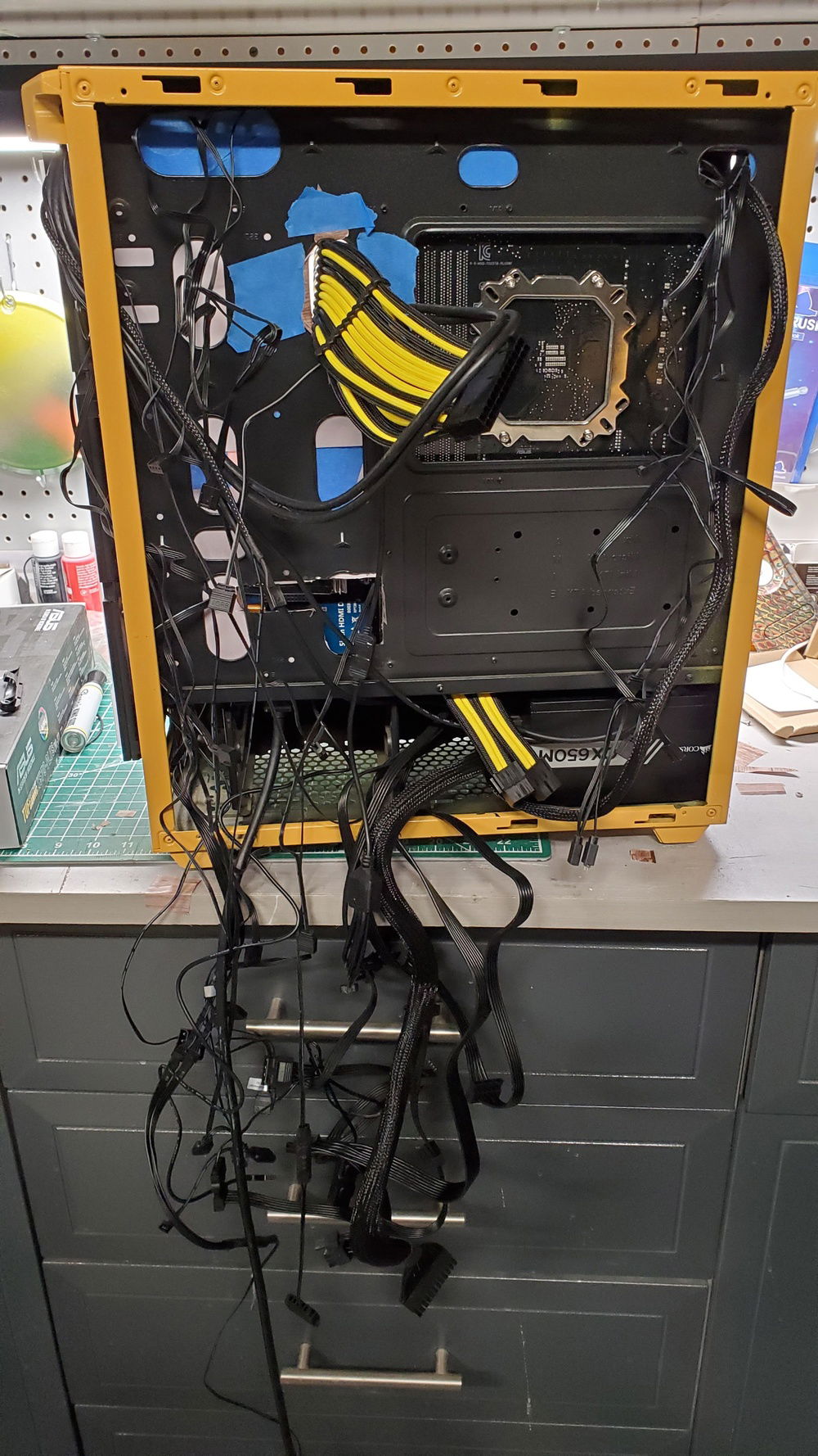 Front side done...now for this mess.