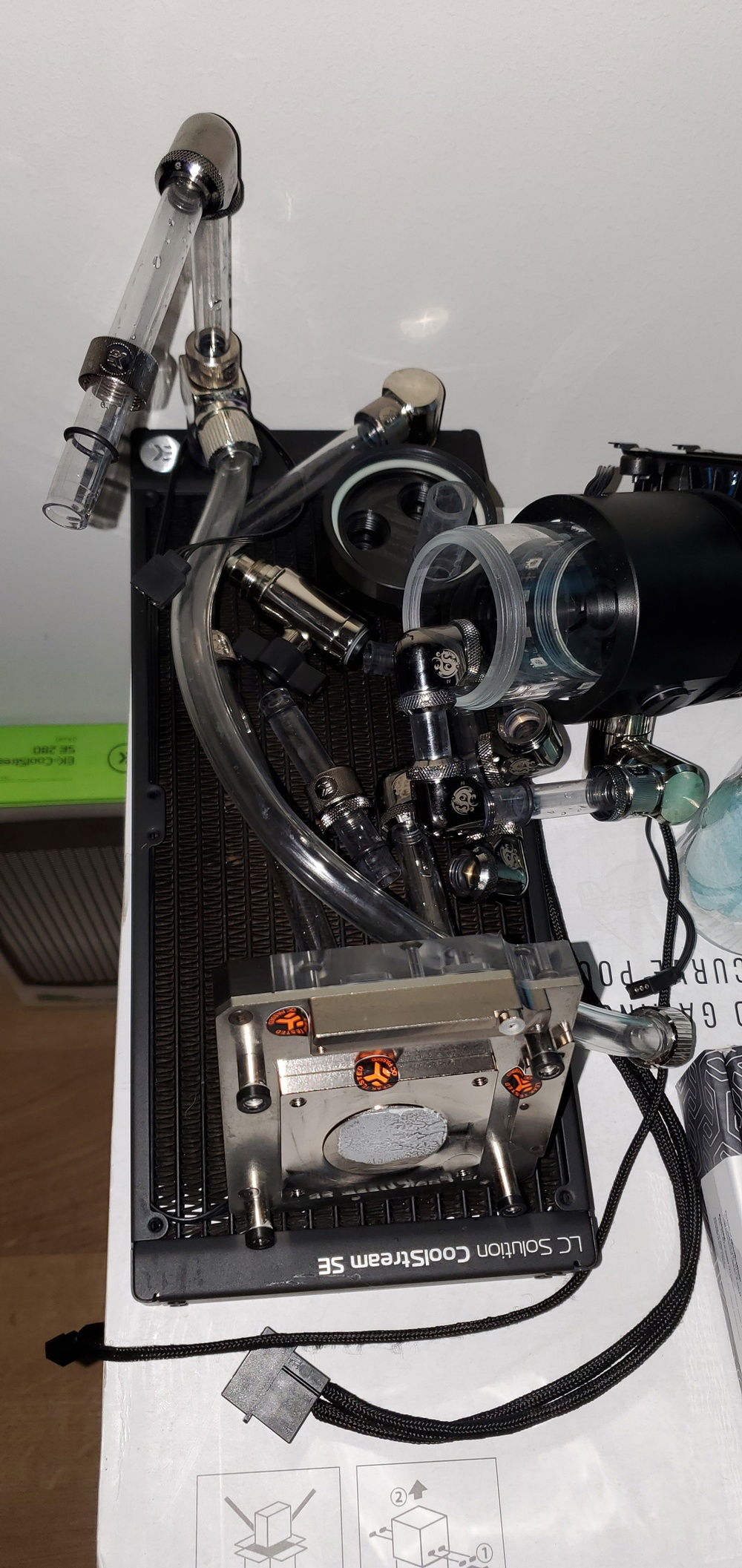 The water cooling removed