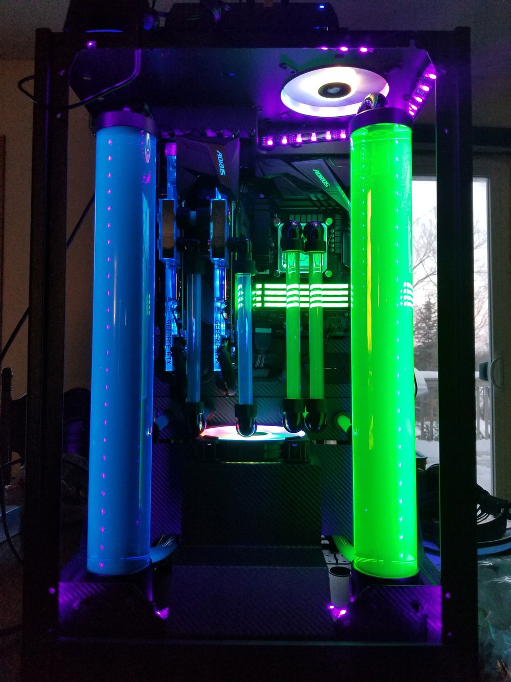 I'm not thrilled with the UV Blue.  It almost looks like it has some opaque to it and the light isn't diffusing through it well at all.  It's OK for now, but I won't go with it again.