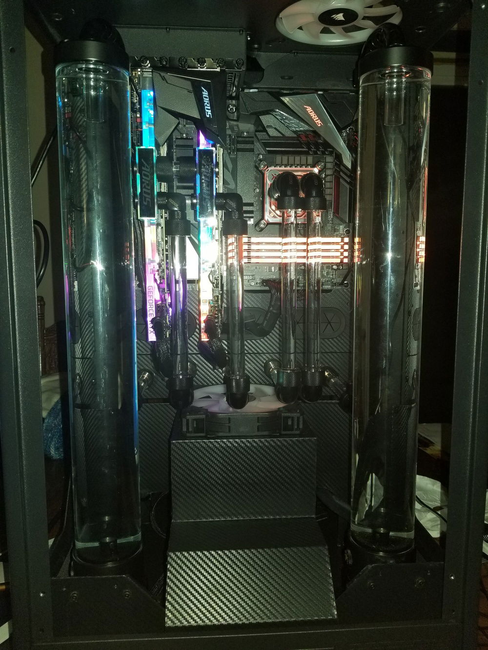 More playing with system lighting while flushing.