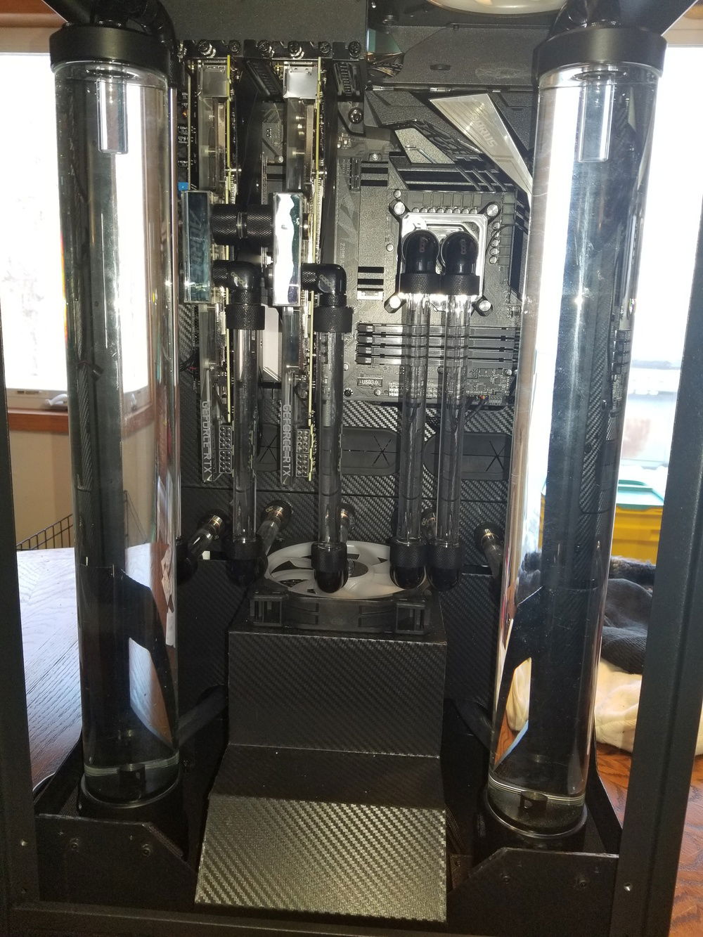 24 hours with the system completely void of air and not a drop in sight.