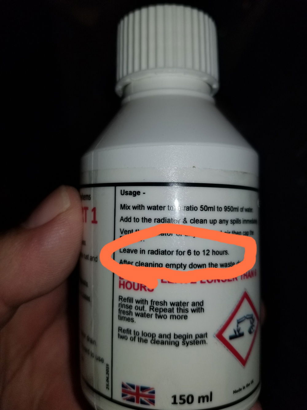 Time to clean the radiators.  I'll be recirculating Mayhems Blitz part 1 instead of fill/cap/soak, but 6-12 hours.  Seems simple enough.