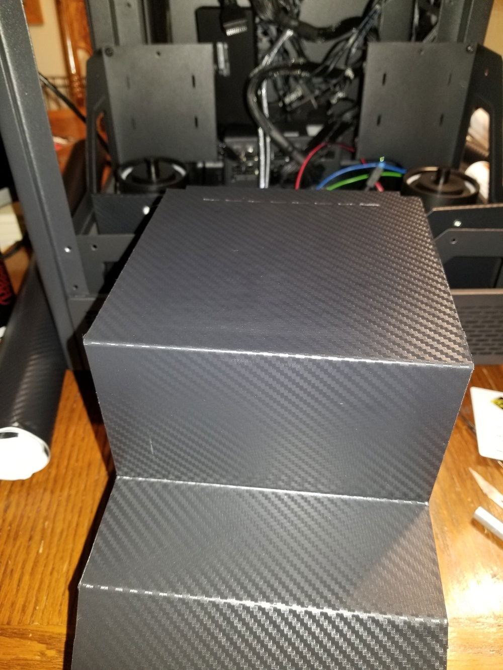 So many holes that need to cut in the top for the fan.........