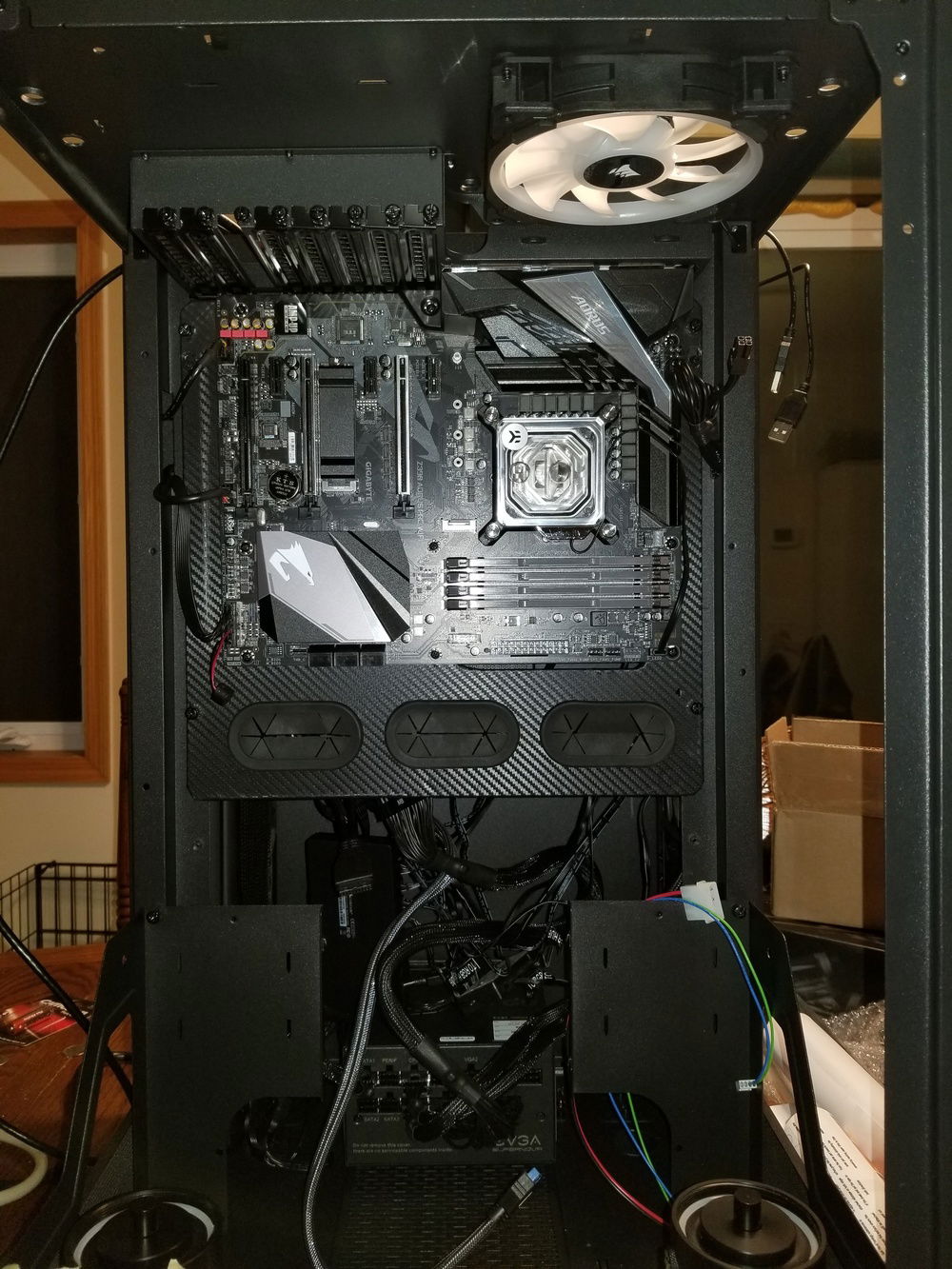 And reinstalled into the case.