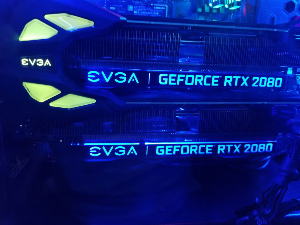 Just added the 2nd RTX 2080 SUPER and better synced up the lighting of the RGB lights.