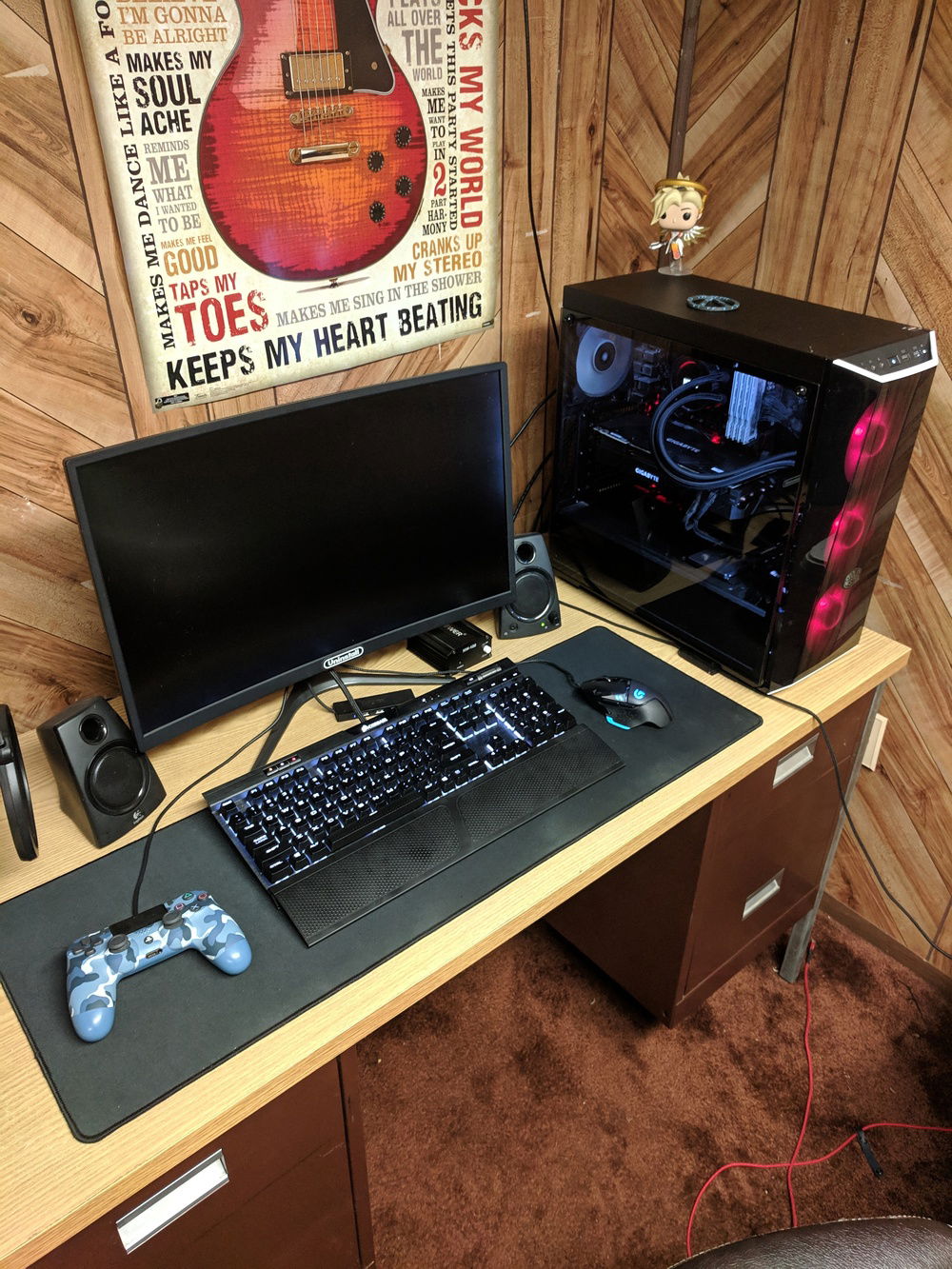 Wide shot of the entire setup.