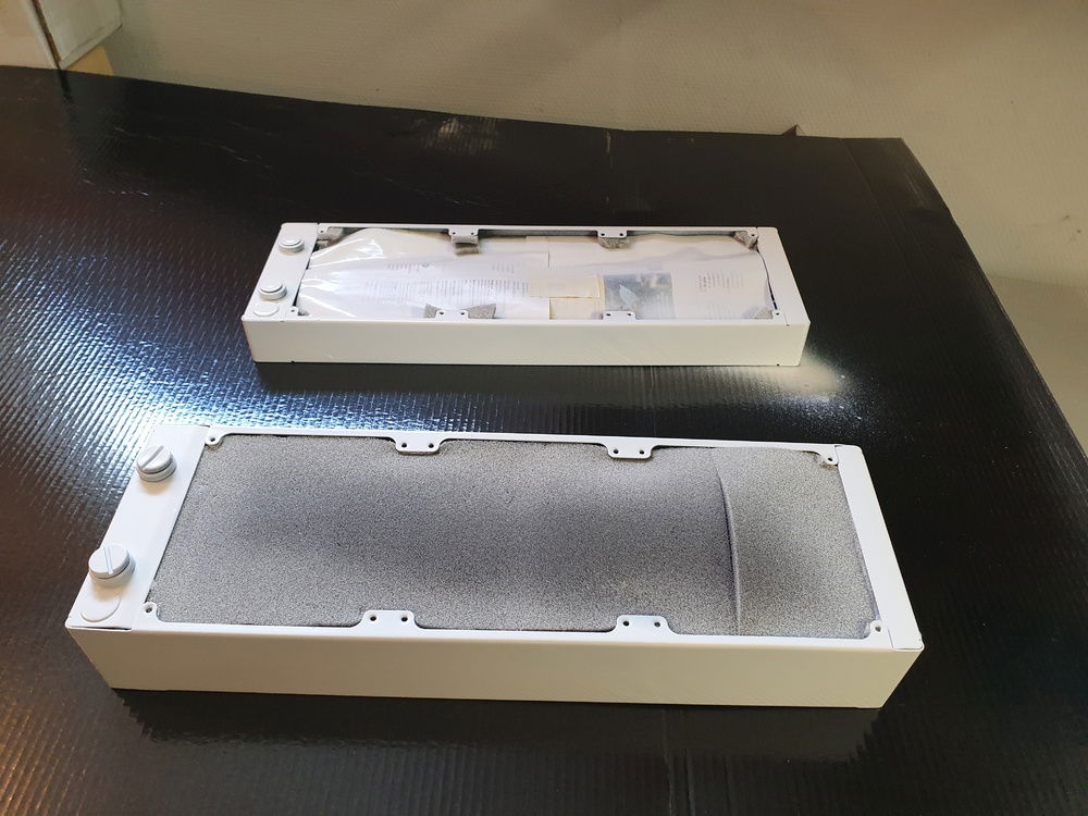 Painting the rads white!