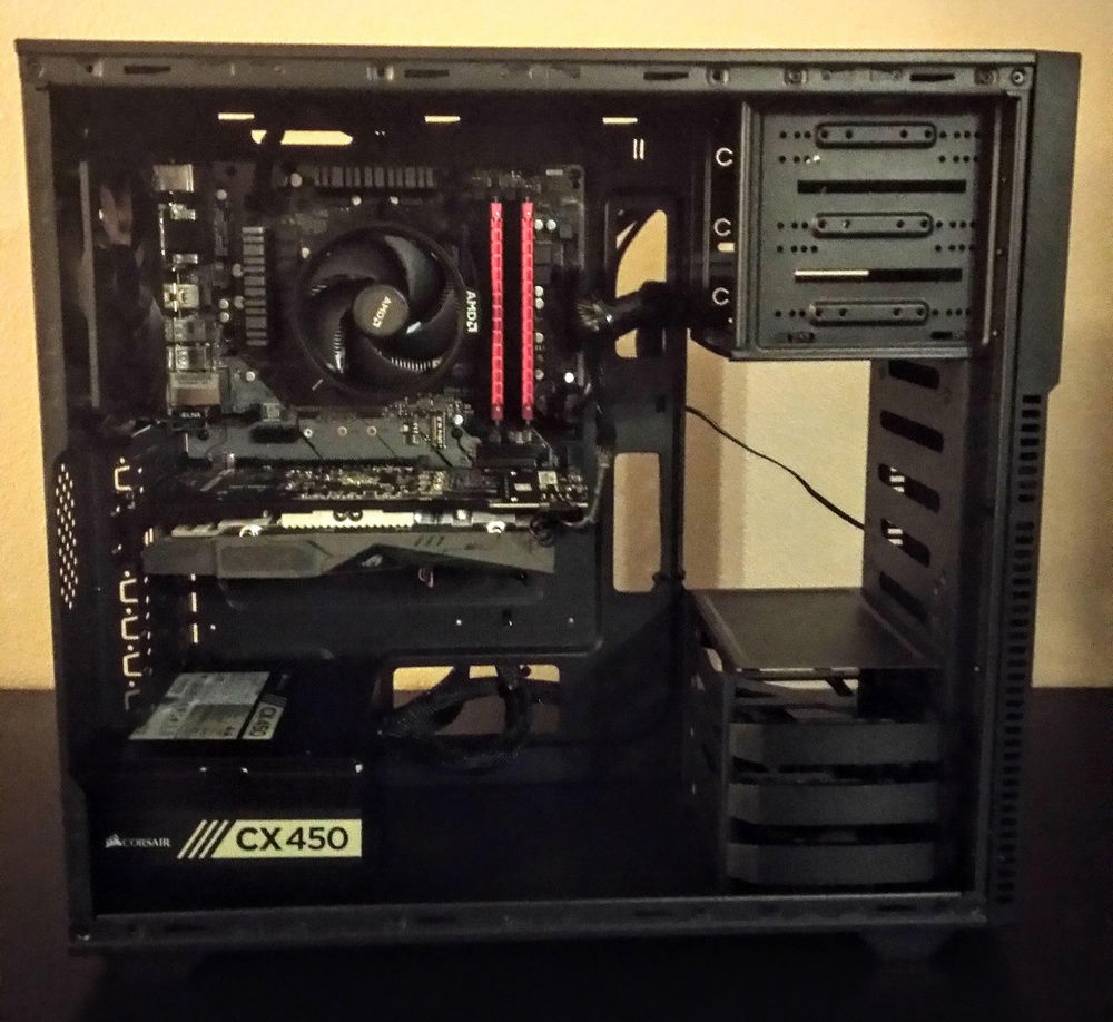 Completed! (case panels removed for pic)