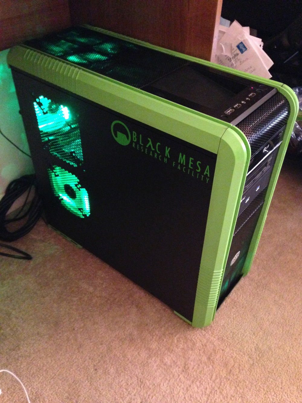 Overall view of case