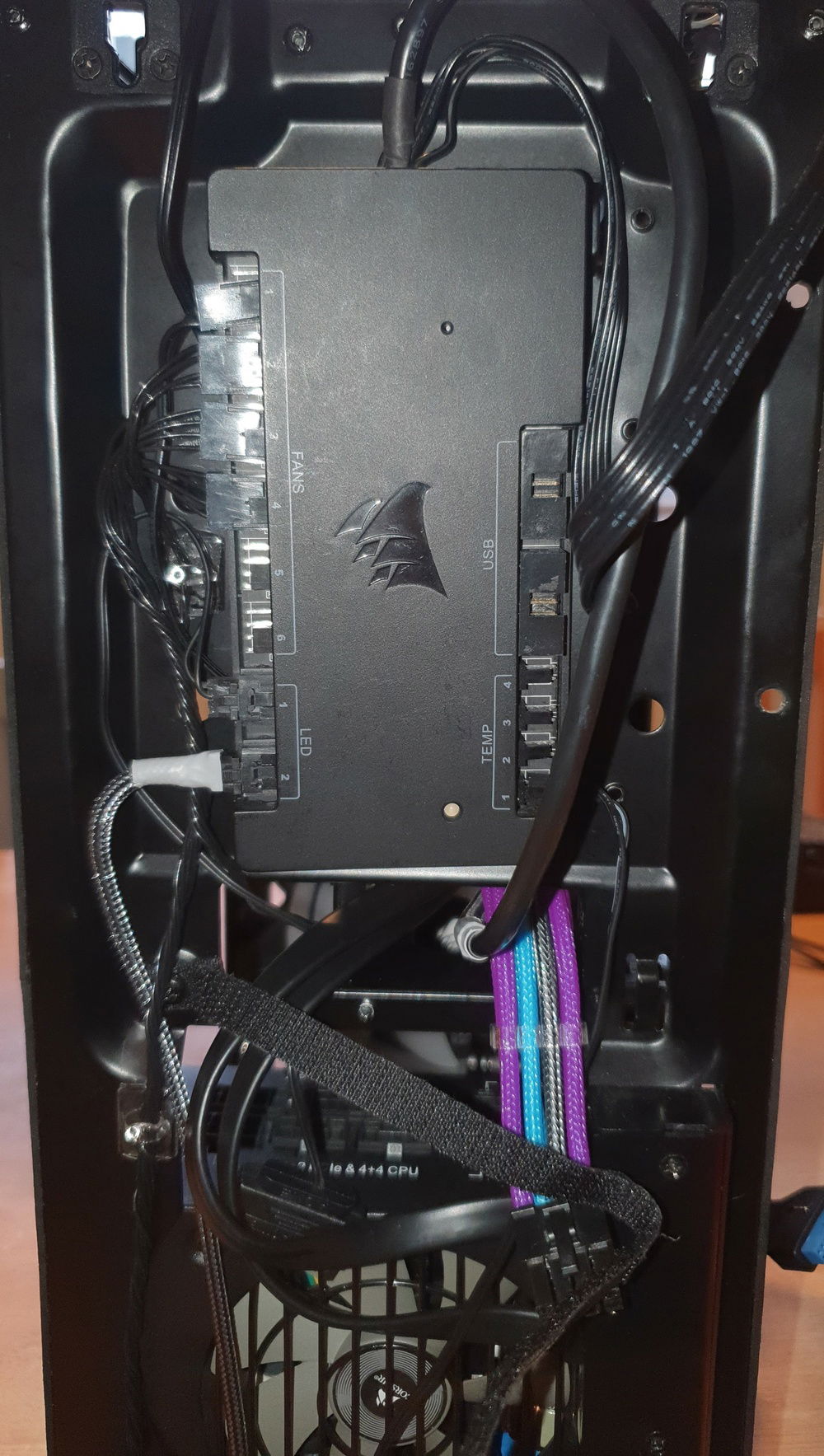 COPro Mounted - The CoPro is only held in by the cables here.  I will fit a cable tie to secure it but it doesn't really need one.