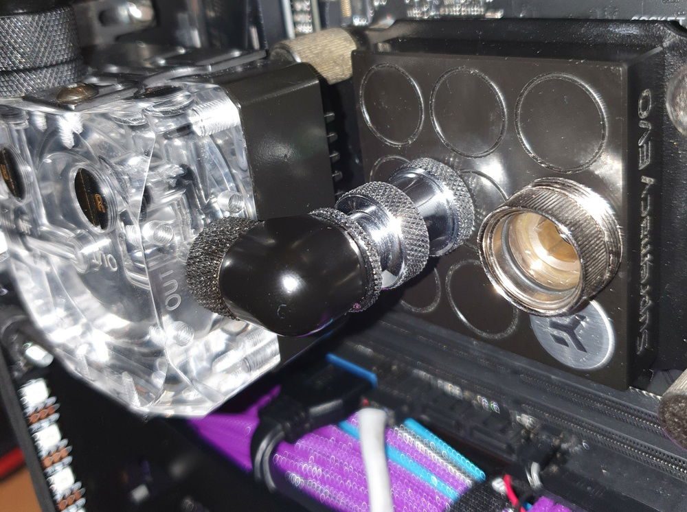 Extendable Fitting - I'll change this for a black one at some point!