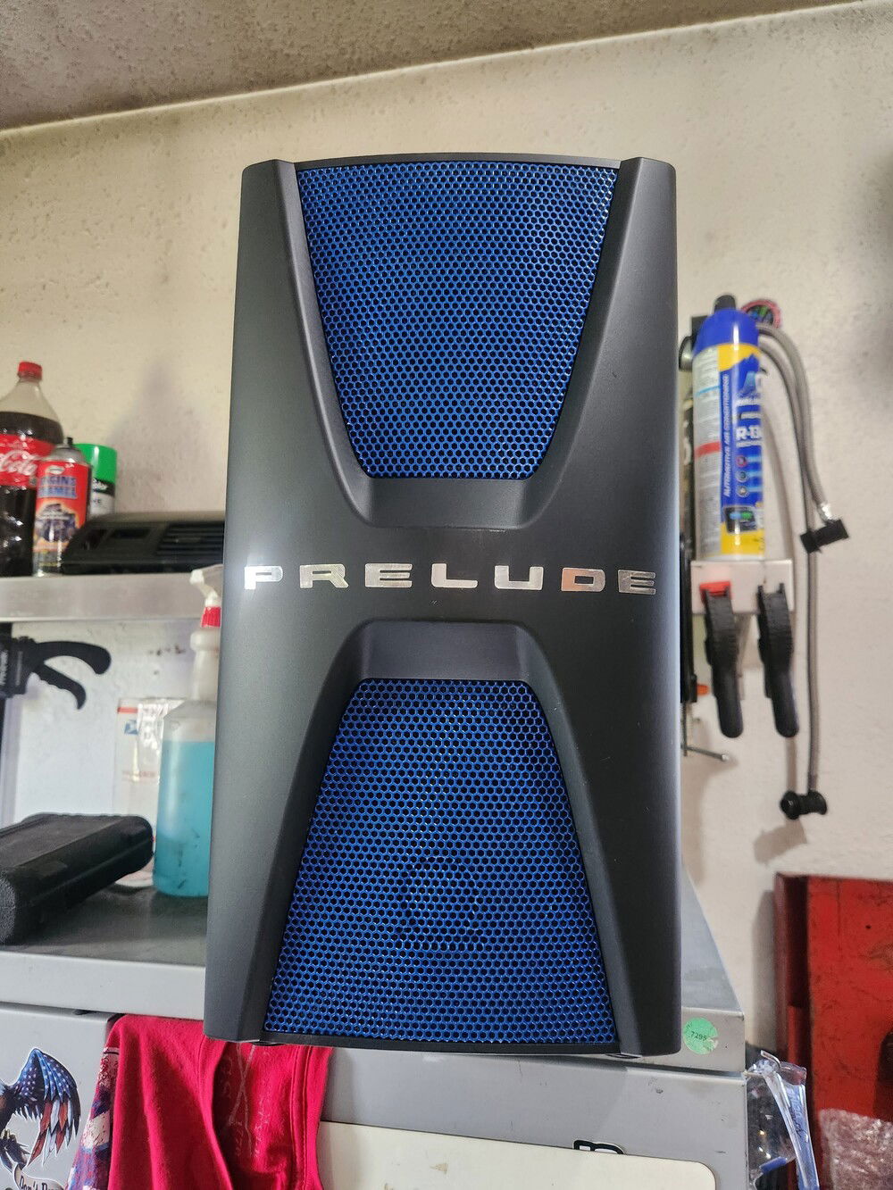 Change the paint from our old green to blue. Next we will work on painting the case silver(except for the front) to match the car.