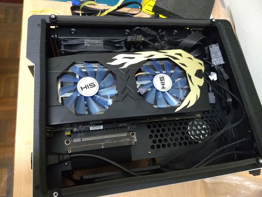 Install His RX580 8G GPU