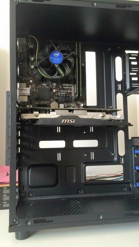 Side shot somewhere during the buid.