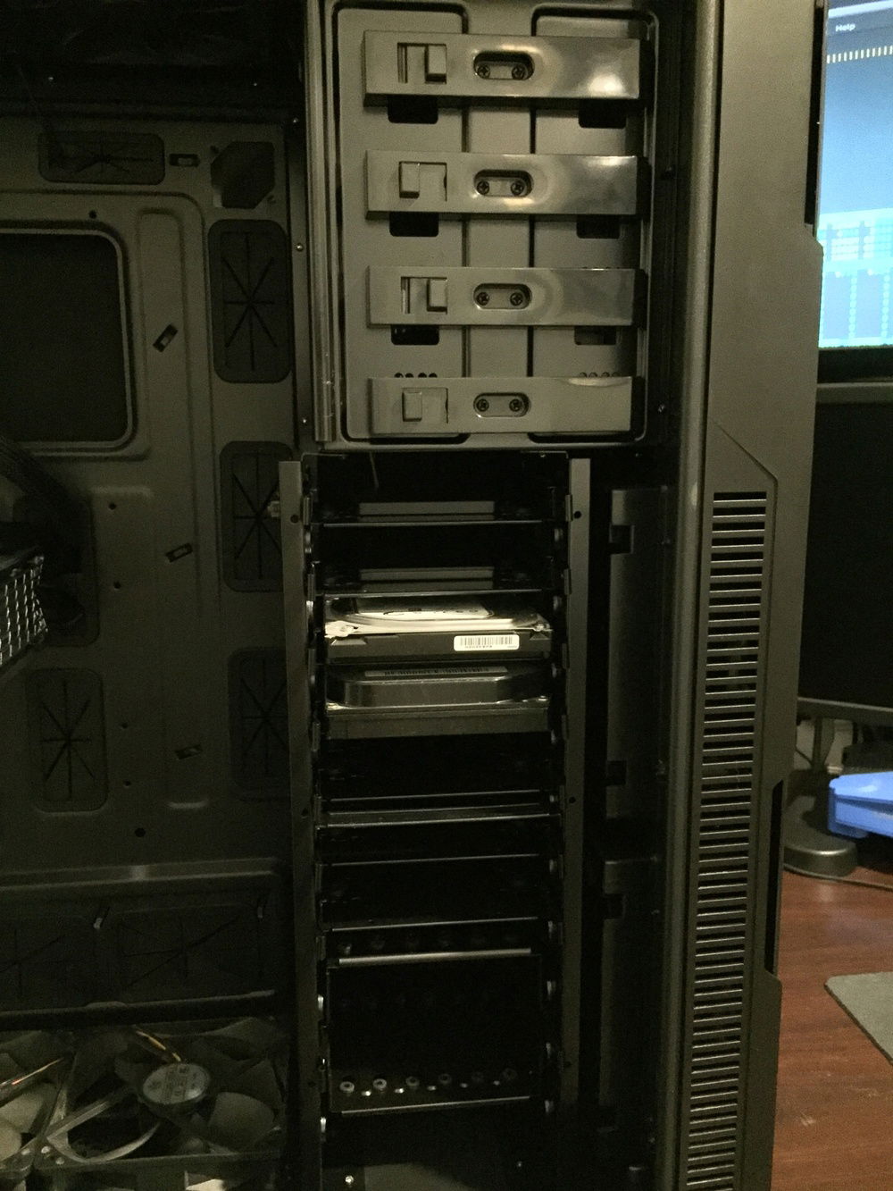 All those SSDs and then you have this sorry excuse sitting in there. Mostly for show I guess.